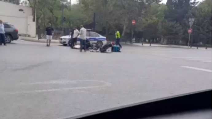 Bakıda kuryer faciəvi şəkildə öldü - FOTO - VİDEO