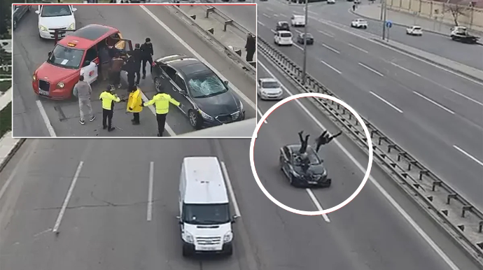 Piyadalar keçidlərdən niyə istifadə etmirlər? - Aeroport yolunda "ölüm yarışı" - VİDEO 