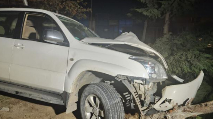 В Абшеронском районе произошло ДТП: водитель покинул место происшествия  - ФОТО