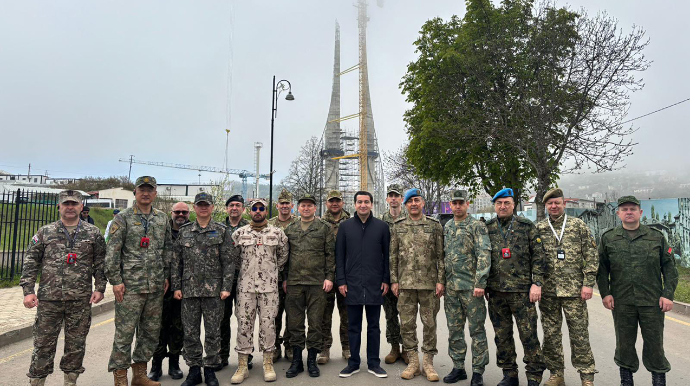 Hikmət Hacıyev Şuşada hərbi attaşelərlə - FOTO