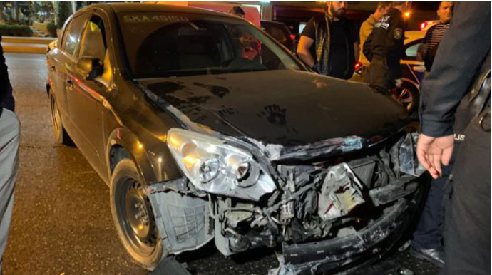 Bakıda qəza zamanı bir nəfər xəsarət alıb - FOTO - VİDEO 