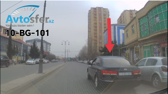 Yola baxmadan hərəkətə başlayan sürücü  qəza şəraiti yaratdı  - VİDEO