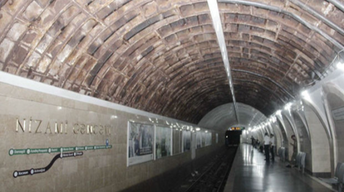 “Nizami” metro stansiyası təmir olunur - FOTO