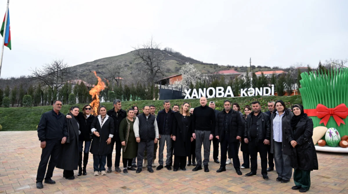 Prezidentin sosial media hesablarında Xanobaya səfəri ilə bağlı paylaşım edilib - VİDEO