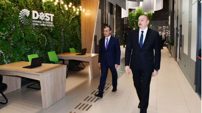 Президент Ильхам Алиев принял участие в открытии Центра DOST №5 - ФОТО