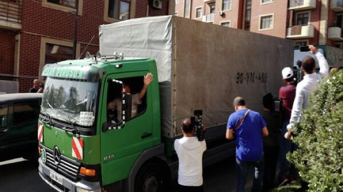 Ağalı kəndinə əhalinin köçürülməsinin birinci mərhələsi başa çatıb   - FOTO