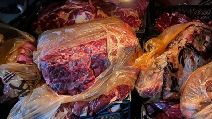 Naxçıvanda 1 tona yaxın mənşəyi məlum olmayan ət aşkarlanıb  - VİDEO