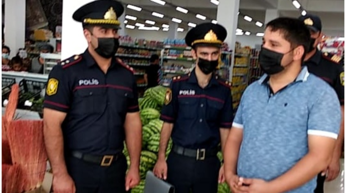 Şamaxıda qapalı məkanlarda qaydaları pozanlar cərimələnib  - FOTO