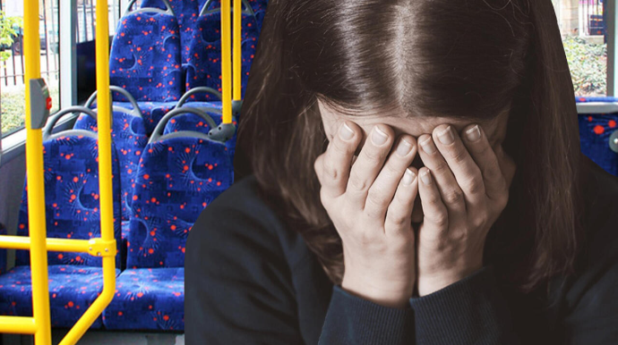 Bakıda avtobusda gənc qıza əxlaqsızlıq etdilər - VİDEO 