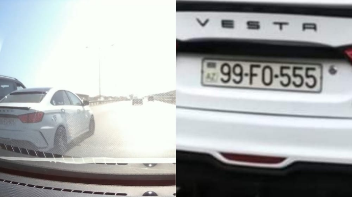 Bakı-Sumqayıt yolunda ötmə edən "Lada" sürücüsü başqa maşını vurub qaçdı  - VİDEO