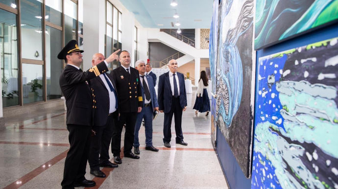 Bakı Dəniz Vağzalında Azərbaycan dənizçilərinin peşə bayramı münasibətilə tədbir keçirilib - FOTO
