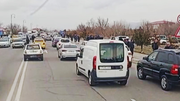 Naxçıvanda dinc əhali küçələrə çıxdı - VİDEO 