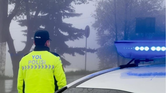 Yol polisi küləkli hava ilə bağlı hərəkət iştirakçılarına müraciət etdi - FOTO
