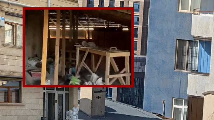 Yasamalda QANUNSUZ TİKİNTİ:  "Kəpəz" MTK yenidən işə başlayıb? - FOTO - VİDEO