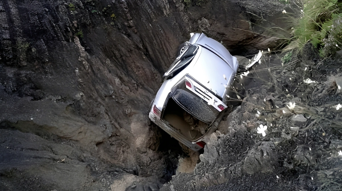 В Гедабее автомобиль упал в овраг: есть погибшие и раненые