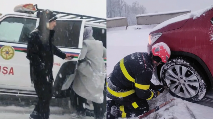 В Ходжалинском районе обледенели дороги: жители оказались в беспомощном состоянии - ФОТО - ВИДЕО