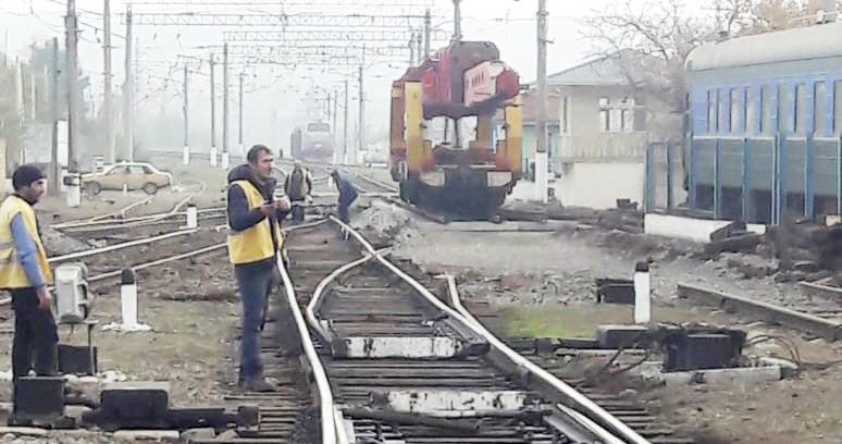 Hacıqabul stansiyasında yeni yoldəyişənlər quraşdırılır – FOTO