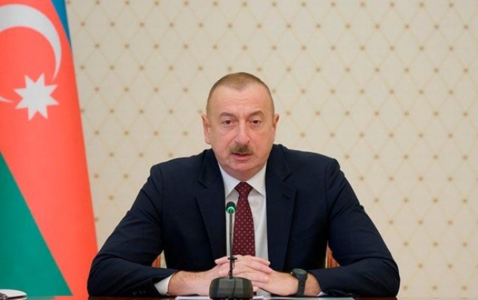 İlham Əliyev Prezidentlərlə görüşə videokonfransla qatıldı