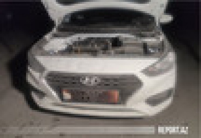 Bakıda avtomobil yandı - FOTO