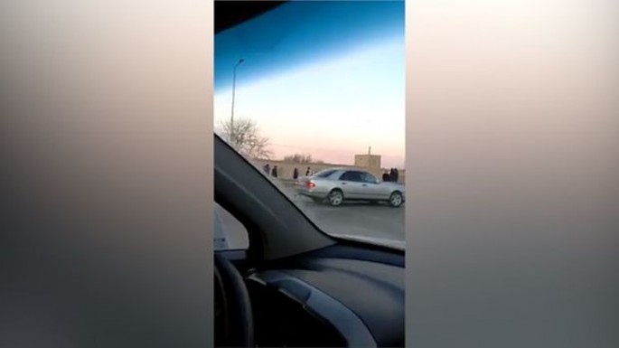 Mingəçevirdə ağır qəza: “Mercedes” TIR-a çırpıldı 