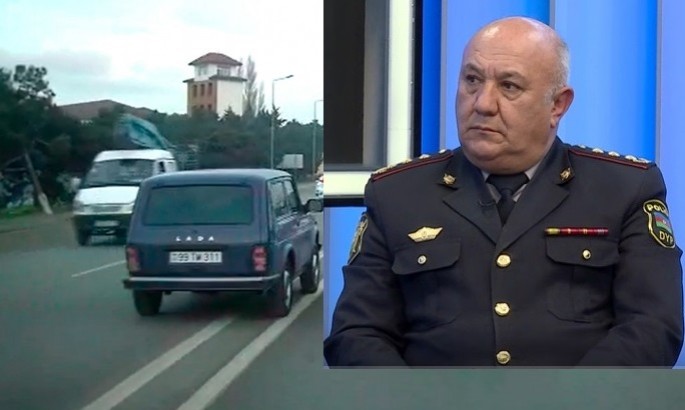 Yol polisi "protiv" gedən "Niva" sürücüsünü cərimələdi