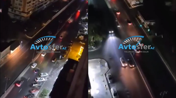 İcra hakimiyyəti Gəncə prospektində elektrik enerjisinə qənaət edir - VİDEO 