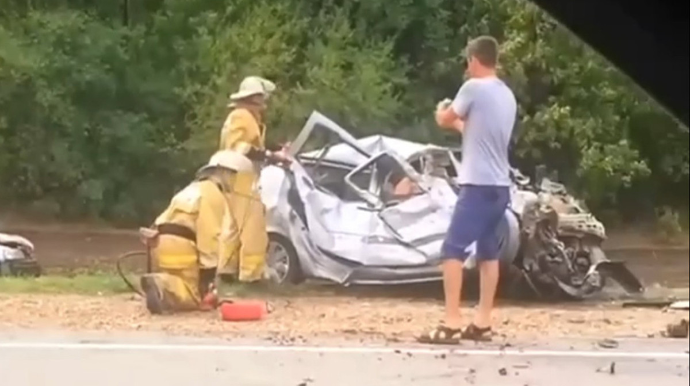 Rusiyada ağır qəza: 3 ölü, 4 yaralı 