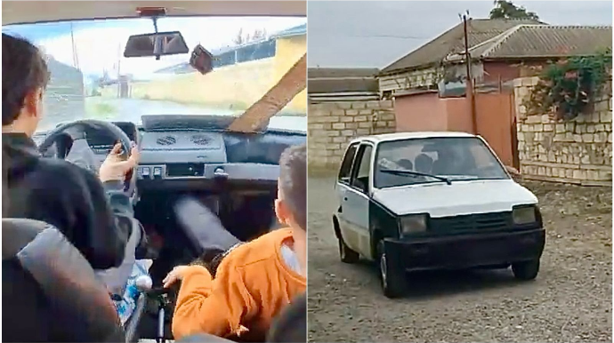 В Сумгайыте подросток совершил автохулиганство и выложил видео в соцсети - ВИДЕО