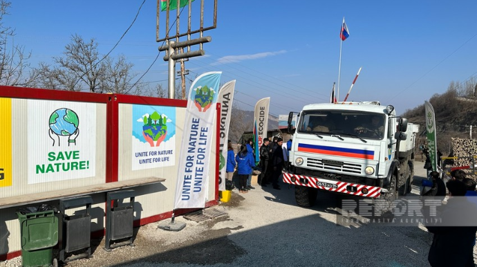 Xankəndi-Laçın yolunda sülhməramlıların 20 avtomobilinin hərəkətinə şərait yaradılıb  - YENİLƏNİB