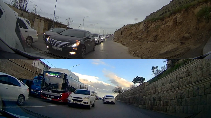 Bibiheybət yolunda təhlükəli vərdiş:  Sürücülər əks yola çıxaraq xaos yaradır  - VİDEO
