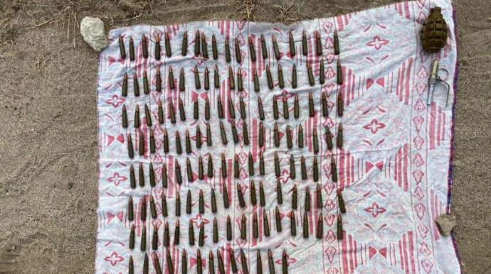 Bakıda hərbi sursat aşkarlanıb  - VİDEO