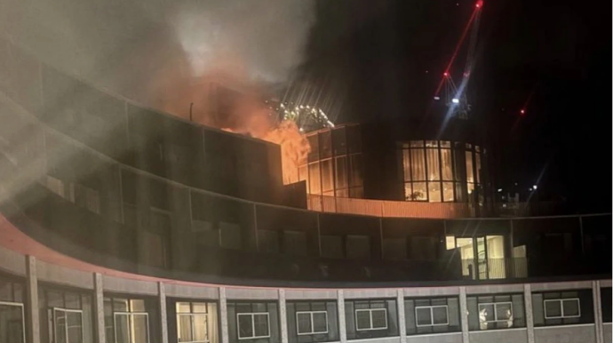 BBC-nin keçmiş binasında güclü yanğın oldu