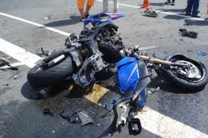 Bakıda motosiklet sürücüsü qəza törətdi