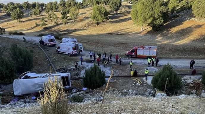 Türkiyədə ağır qəza - 5 ölü, 14 yaralı 