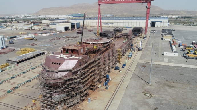 ASCO:  "Ro-Pax" tipli gəmi-bərə üzrə işlərin 64 faizi tamamlanıb - VİDEO 