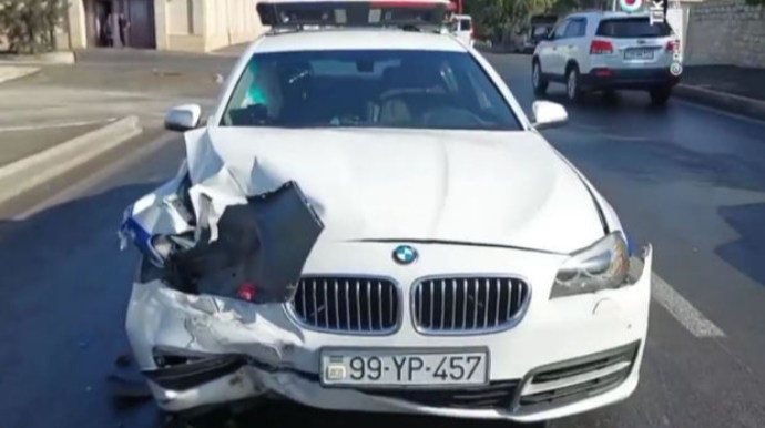 Bakıda YPX avtomobili zəncirvari qəzaya səbəb oldu  - VİDEO