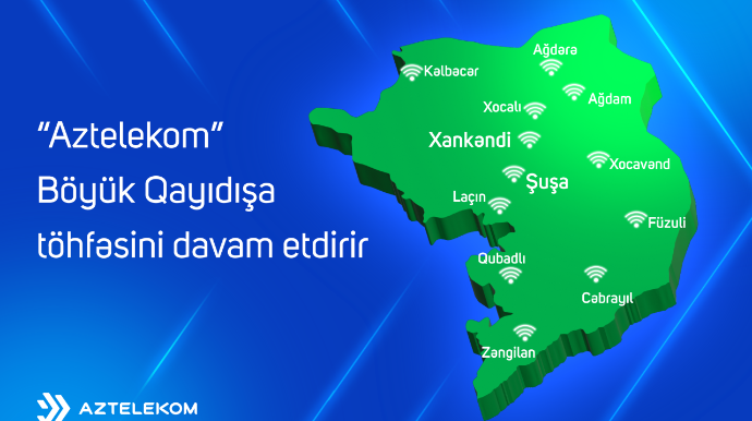 “Aztelekom” Qarabağda hansı işləri görüb? - Hesabat 