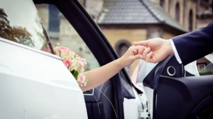 Yol hərəkəti qaydalarını pozan cütlüyün nikah mərasimi ləğv edildi - ŞOK OLAY