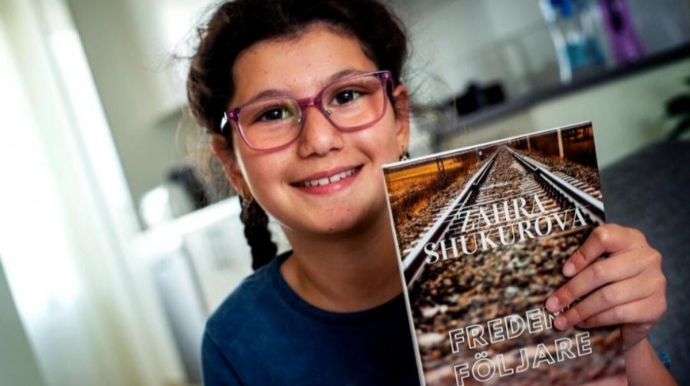İsveçdə yaşayan 11 yaşlı həmyerlimiz kitab yazdı 