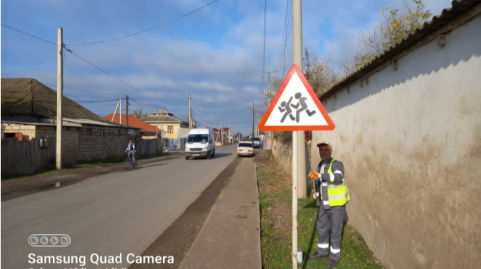 DYP: Yol nişanları yeniləri ilə əvəzlənir  - FOTO