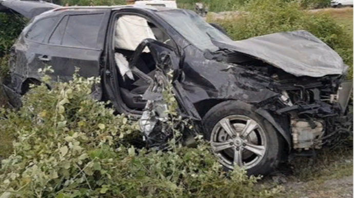 Ağdaşda ağır qəza: "Hyundai"da ölən var  - VİDEO