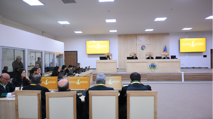 Ermənistan vətəndaşlarının məhkəməsi təqsirləndirilən şəxslərin son söz çıxışları ilə davam etdirilib 