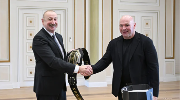 İlham Əliyev UFC-nin prezidentini qəbul etdi - FOTO