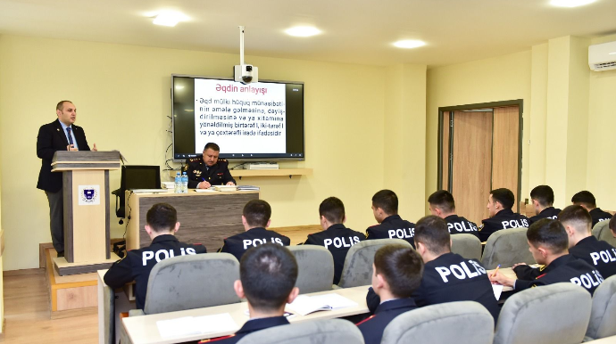 Polis Akademiyasında mütəxəssislər interaktiv dərslərə cəlb olunub - FOTO