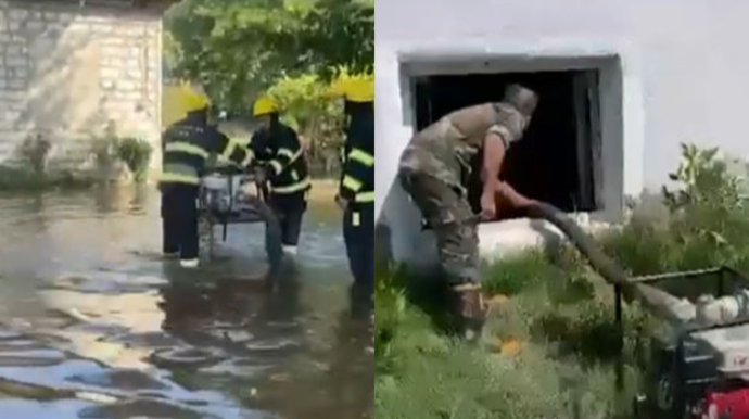 Qaraqoyunluda su basmış ərazilərdə son vəziyyət   - VİDEO