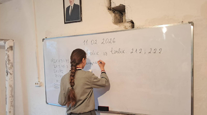 Şabrandakı qəzalı məktəblə bağlı - Açıqlama  - FOTO