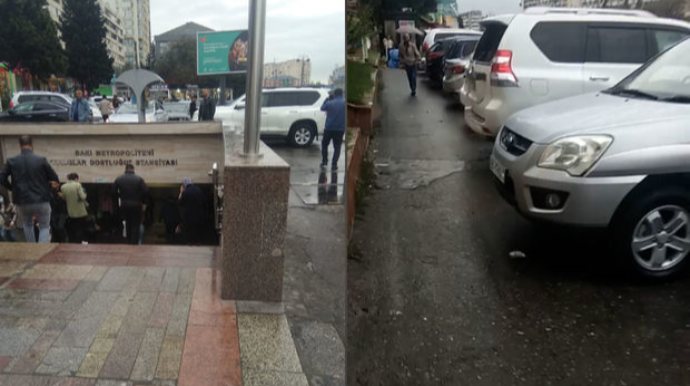 Проблема парковок в Баку: водители превращают город в автостоянку - ВИДЕО 