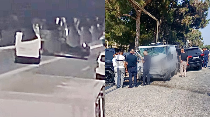 Maştağada əks yola çıxan “Jeep” və yük maşını toqquşdu - ANBAAN VİDEO