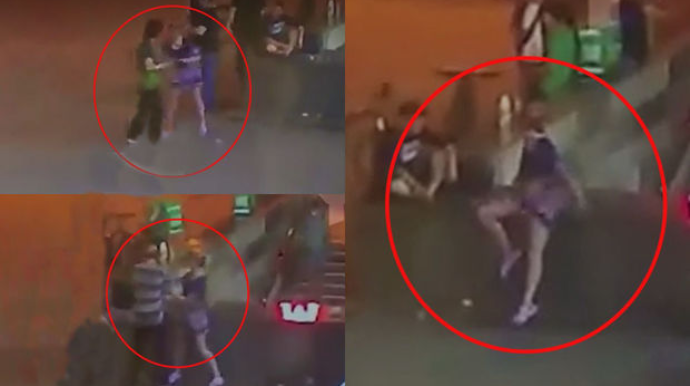 Qadın insanların gözü qarşısında iki kişini bıçaqladı – ANBAAN VİDEO