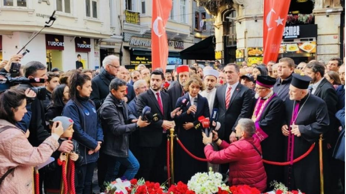 İstanbulda “İstiqlal bizimdir” yürüşü keçirilib